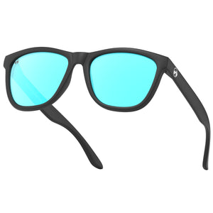 Halo - Matte black frame | ice blue lens - mowmow