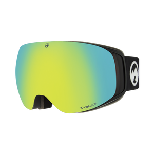 Gravity - M/L black frame / Gold/blue X-celLens + BONUS lens