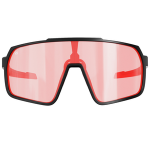 SuperHero-002 - Matte black | clear to full orange red Revo