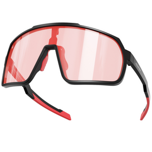 SuperHero-002 - Matte black | clear to full orange red Revo