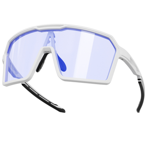 Wizard-007 - Matte white | clear to full dark blue Revo