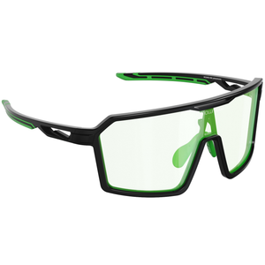 Wizard-008 - Matte black | clear to full green Revo