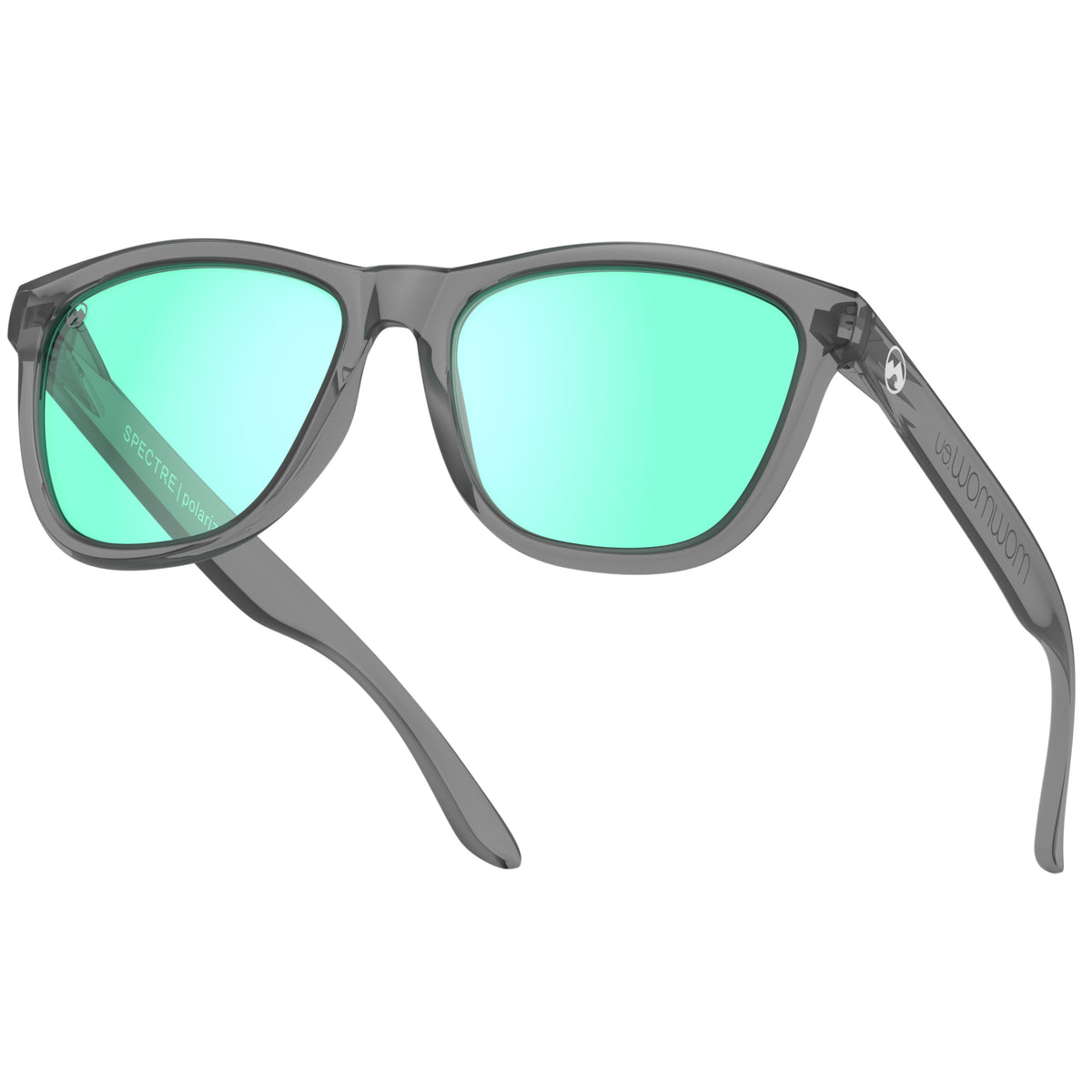 Spectre - Grey transparent frame | blue/green lens - mowmow
