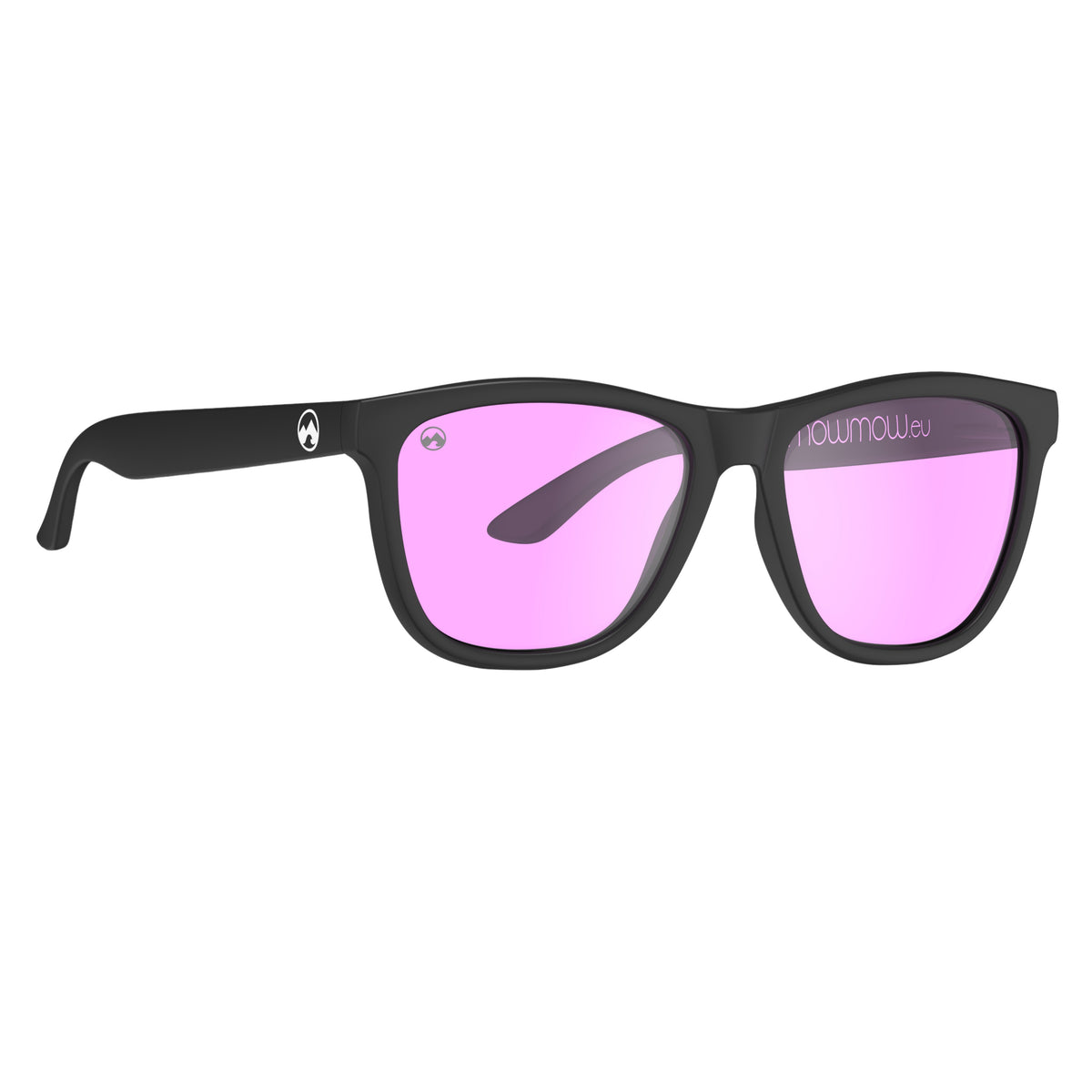 Alpenglow - Matte black frame | purple lens - mowmow