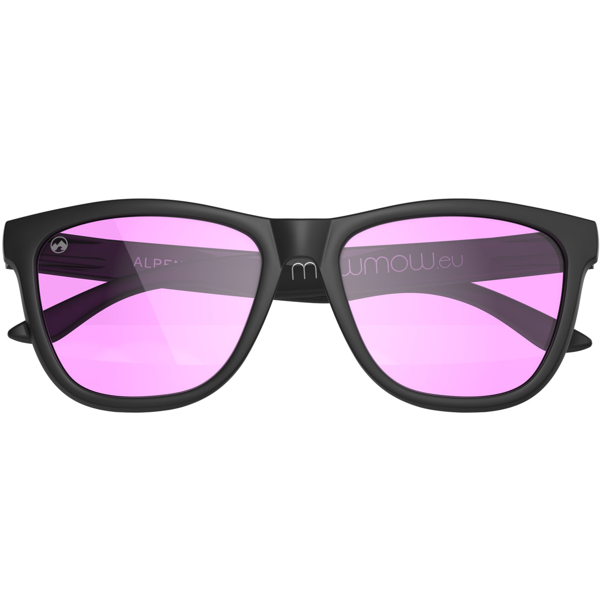 Alpenglow - Matte black frame | purple lens - mowmow