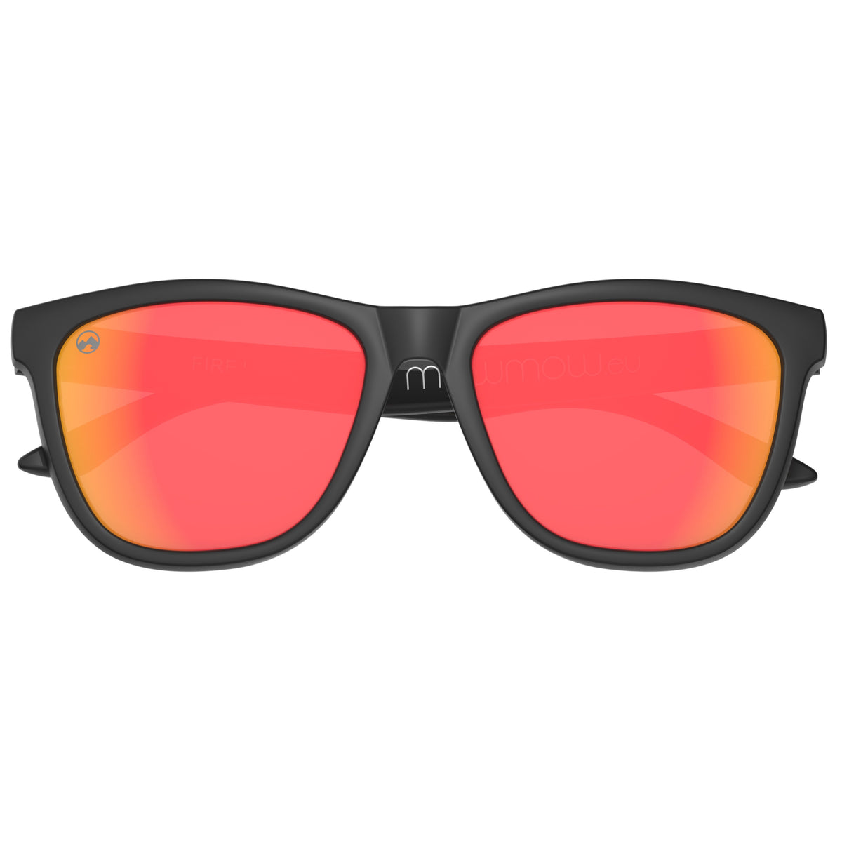 Fire - Matte black frame | orange lens - mowmow
