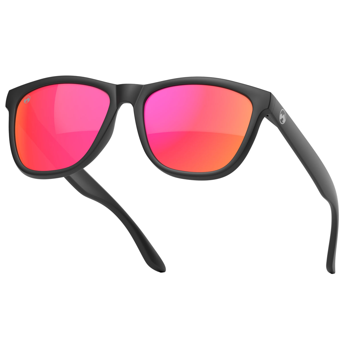 Solar - Matte black frame | red lens - mowmow