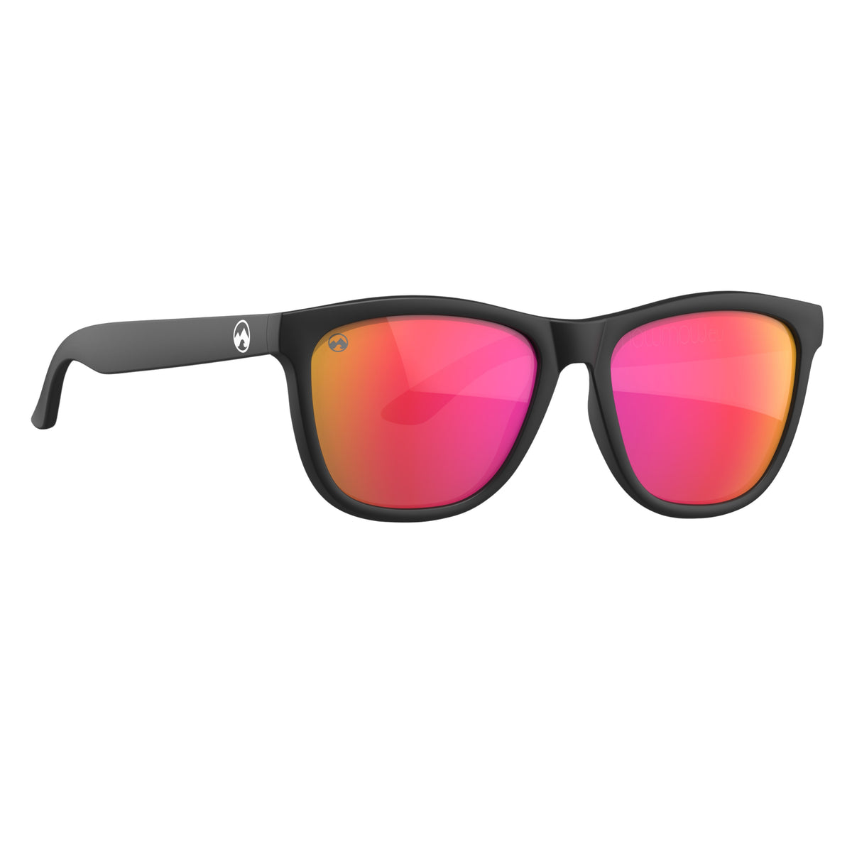 Solar - Matte black frame | red lens - mowmow