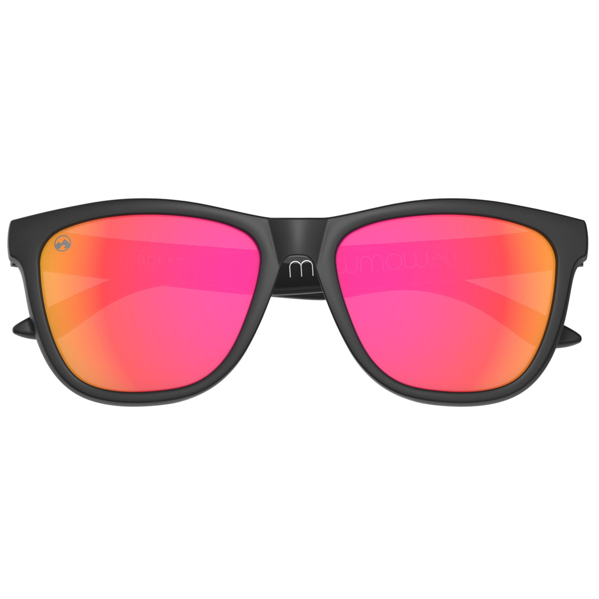 Solar - Matte black frame | red lens - mowmow