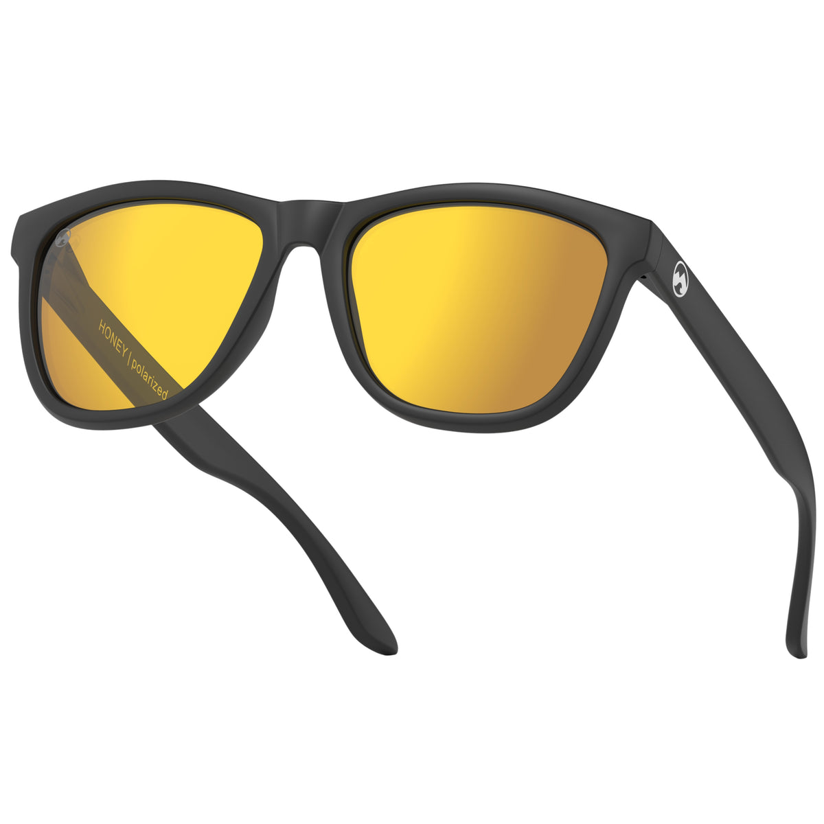 Honey - Matte black frame | gold lens - mowmow
