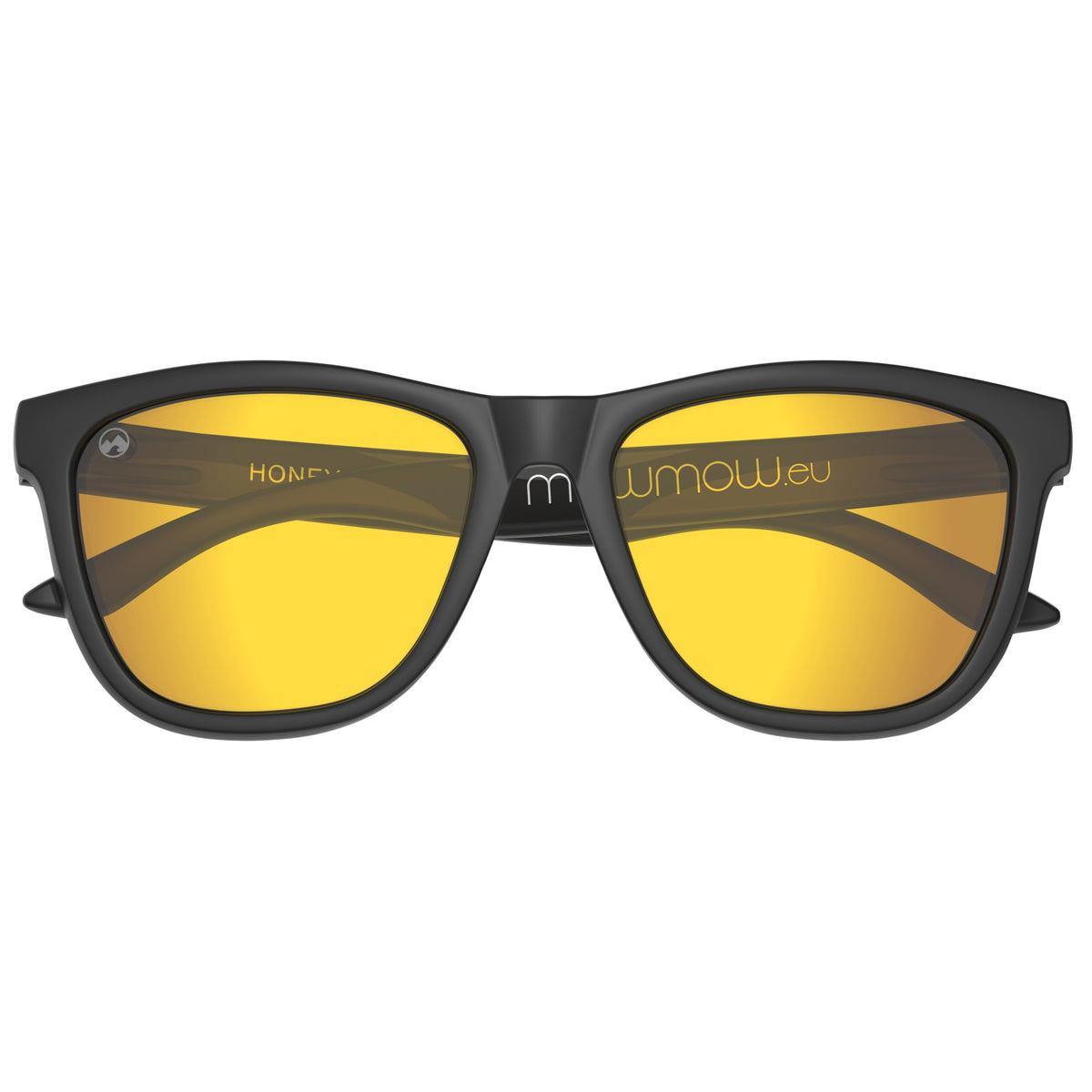 Honey - Matte black frame | gold lens - mowmow