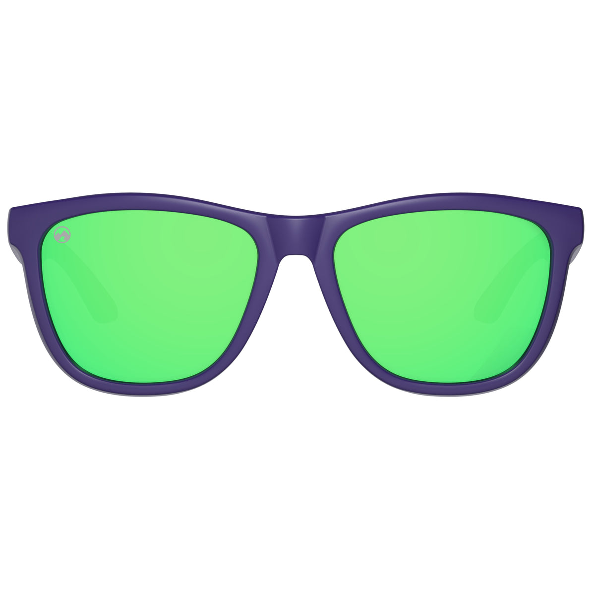 Jade - Matte dark navy blue frame | green lens - mowmow