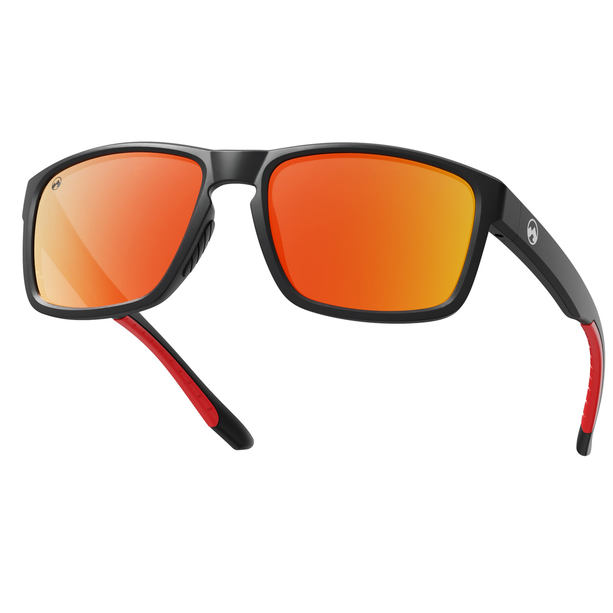 AURA - 002 - Matt black frame /Orange red