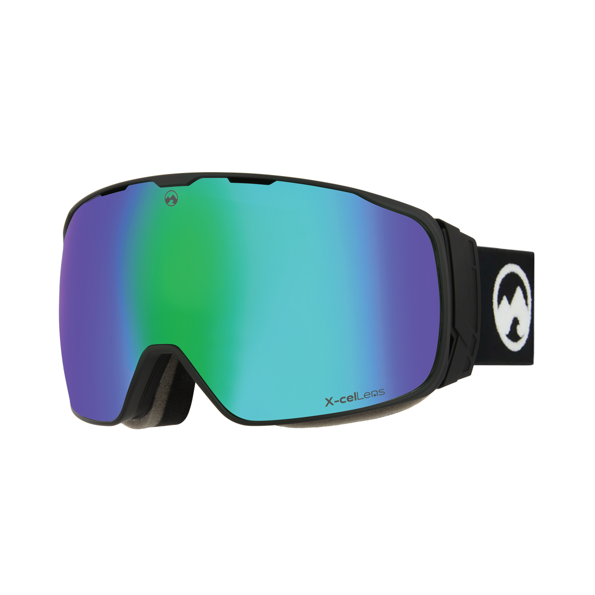 Icon - M/L black frame / Green/Blue X-celLens + BONUS lens
