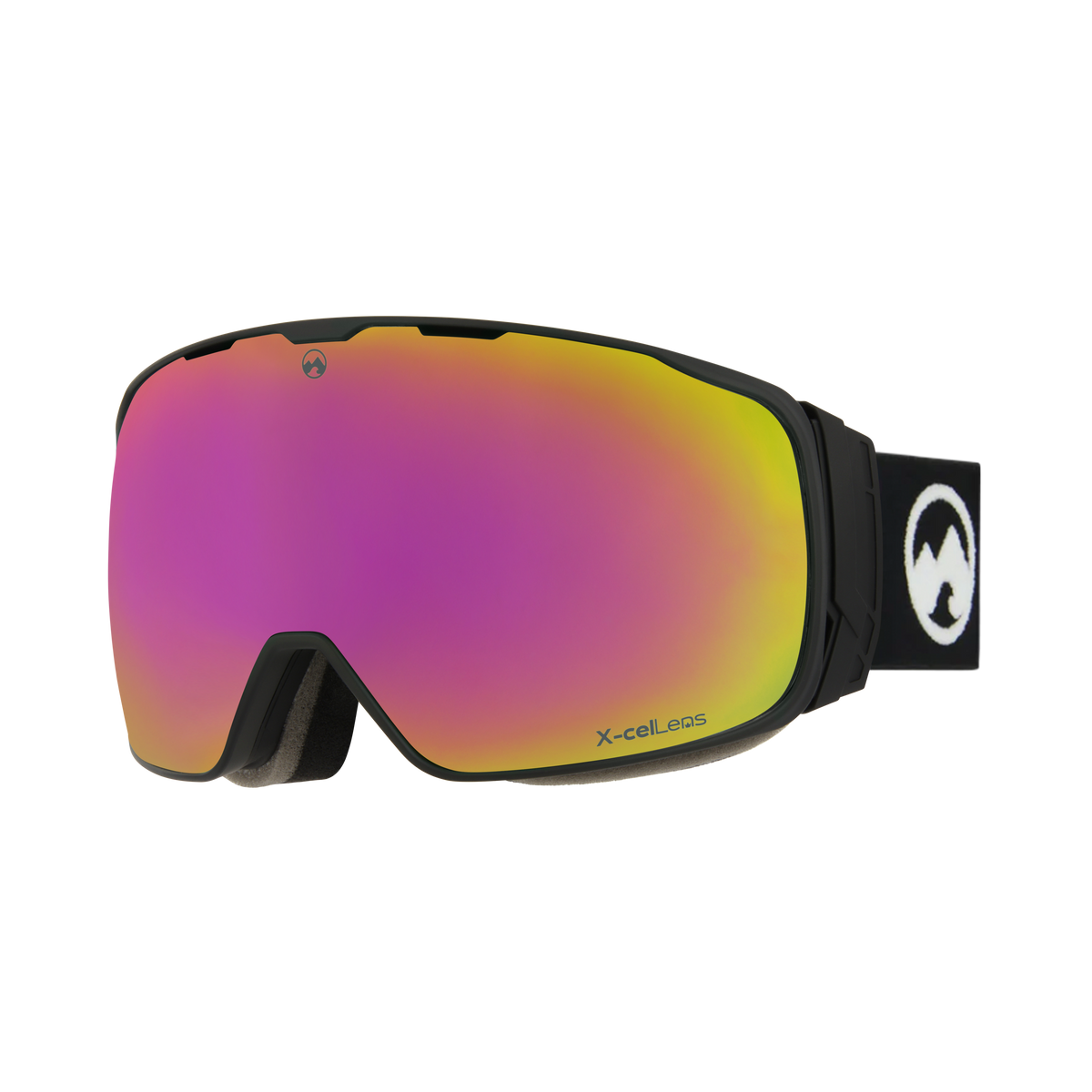 Icon - M/L black frame / Pink/red X-celLens - mowmow