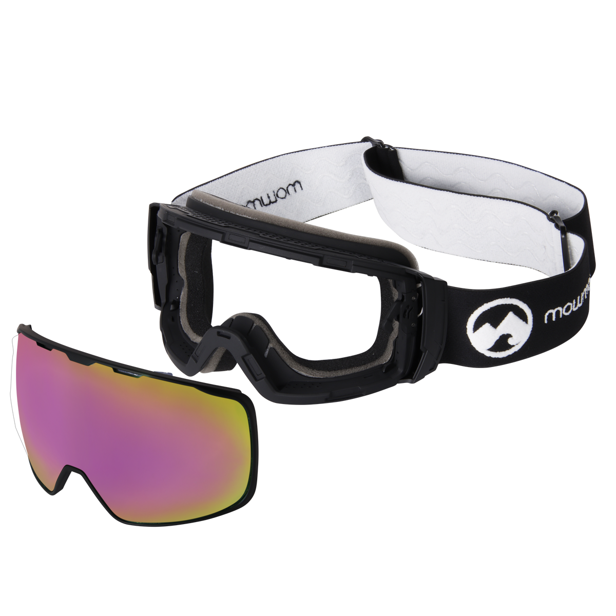 Icon - M/L black frame / Pink/red X-celLens - mowmow