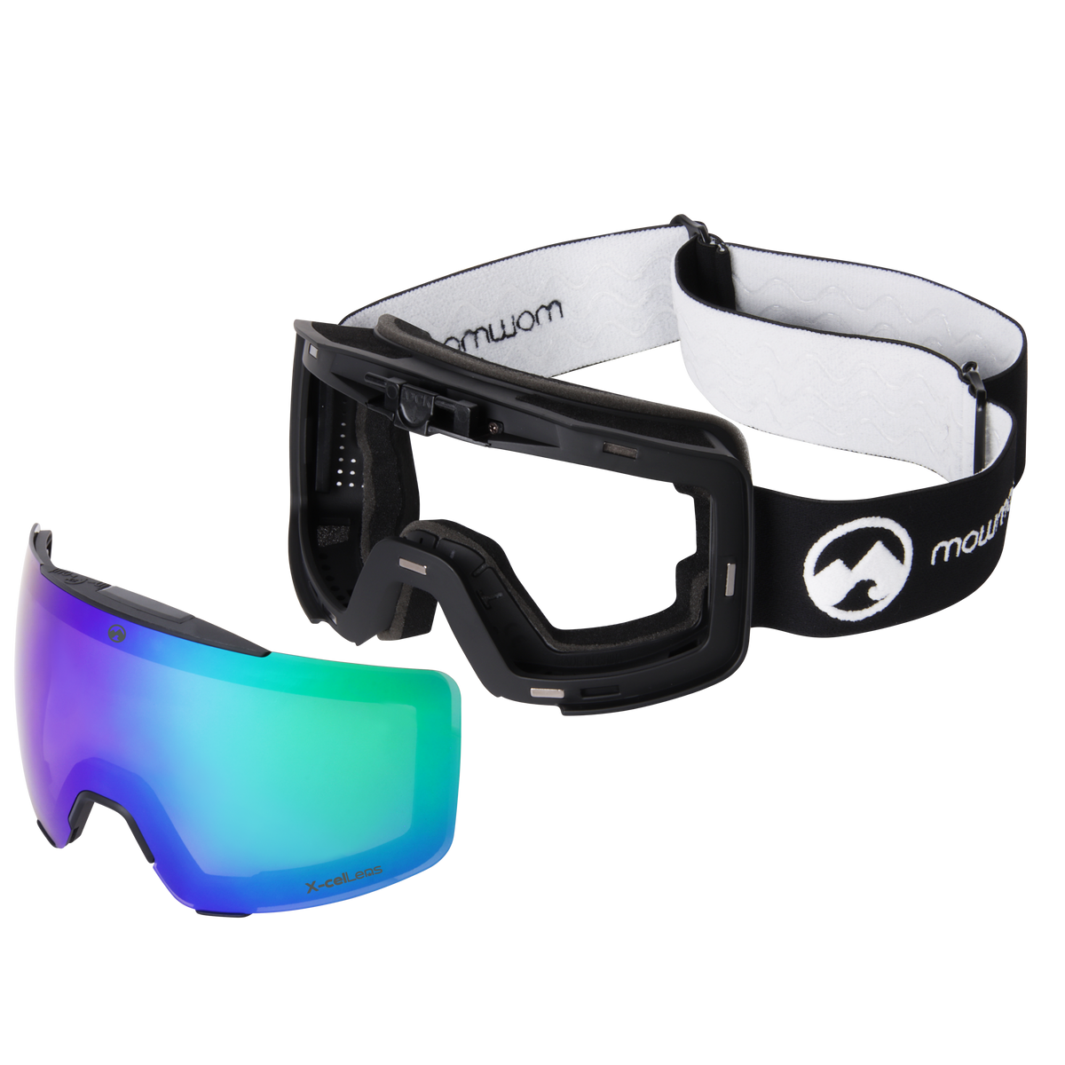 Local - L/XL black frame / Green X-celLens - mowmow