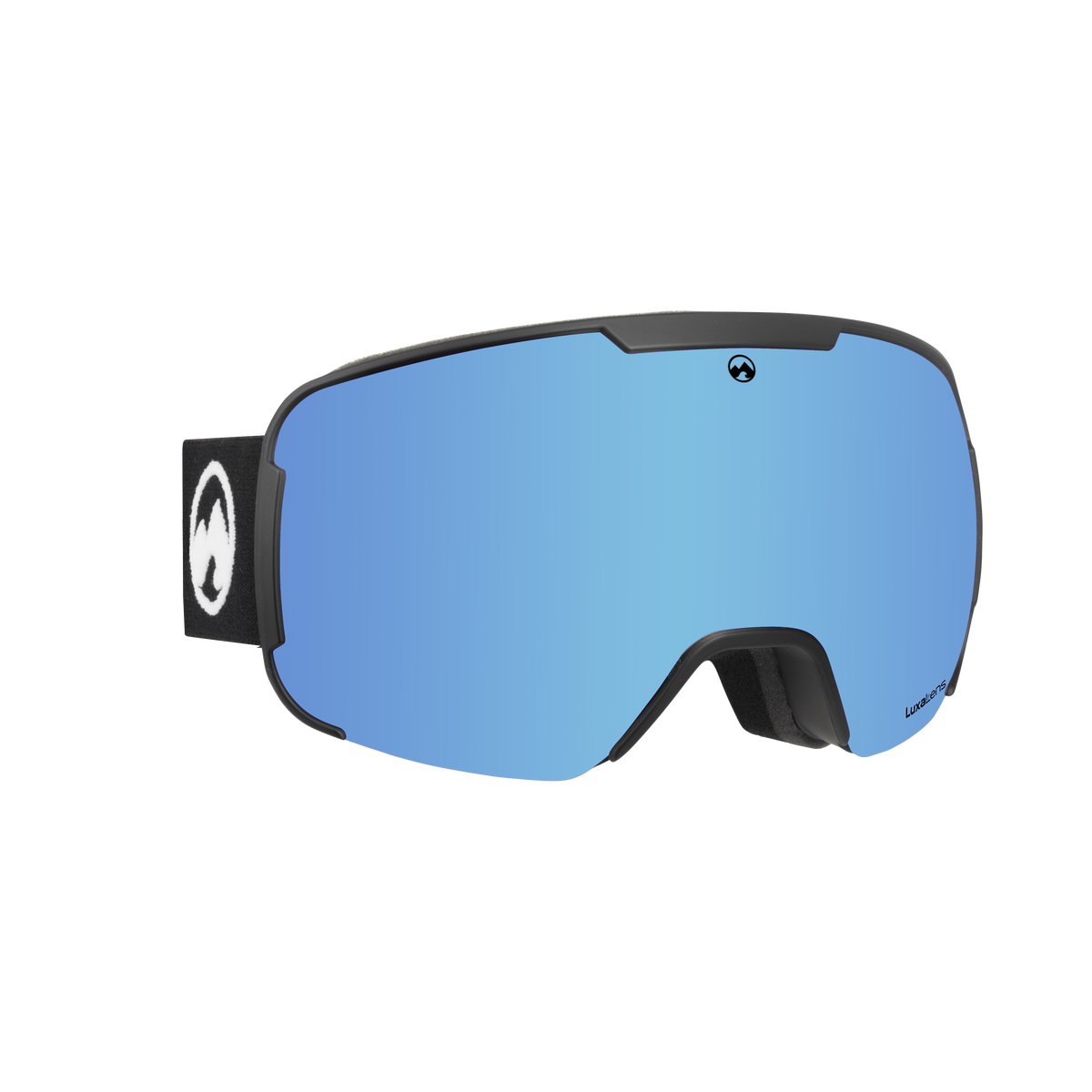 Vantage – M/L schwarzer Rahmen / eisblaue photochrome LuxaLens