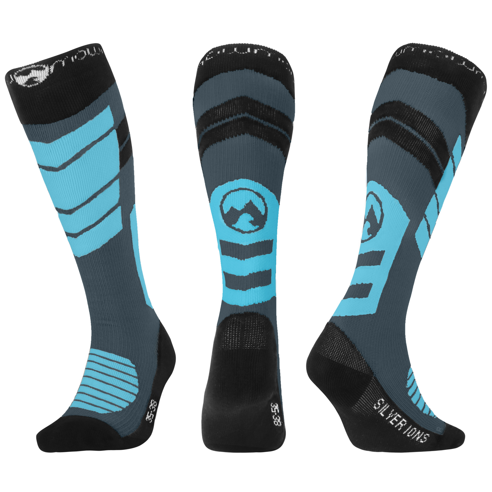 Ibex Snow Socks with Silver Ions - size 43-46 aqua