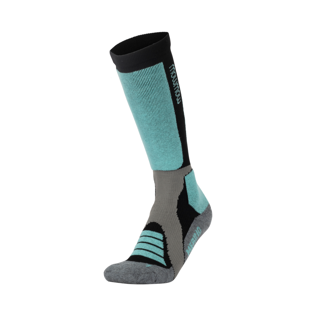 Woolf Snow Socks Merino - size 35-38 Aqua/black/dark grey
