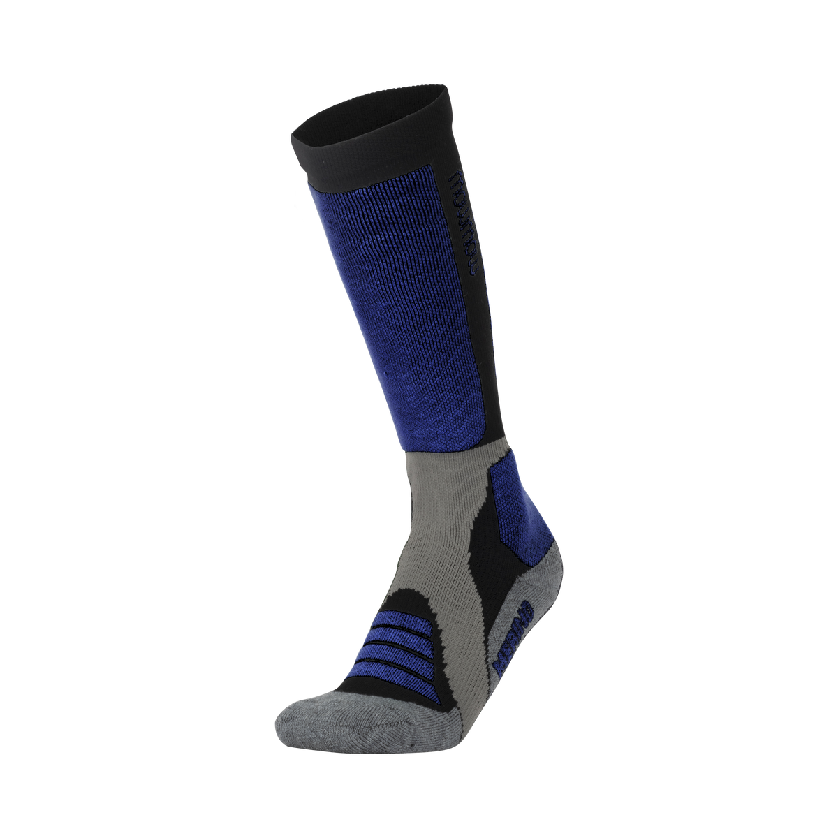 Woolf Snow Socks Merino - size 39-42 Blue/black/dark grey