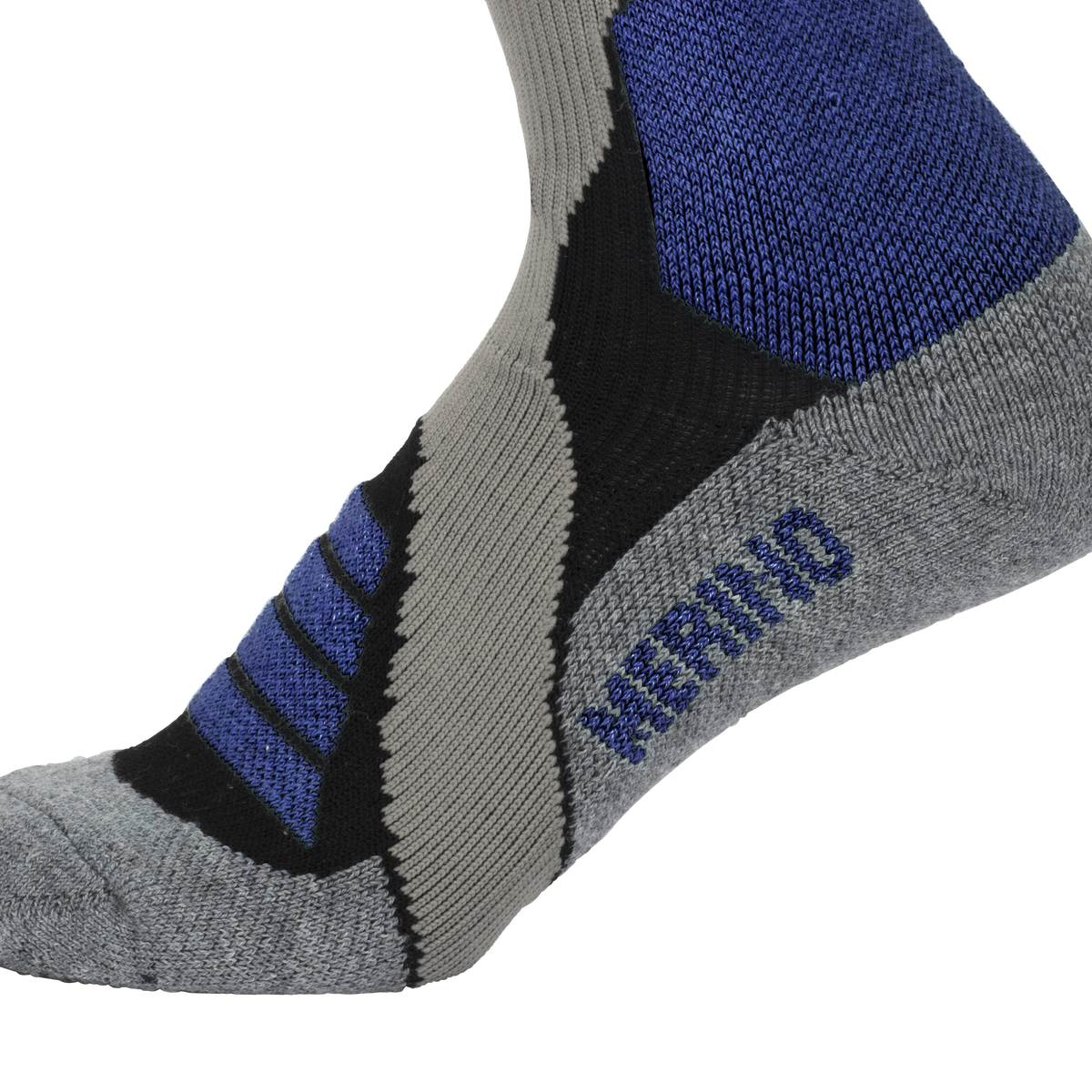 Woolf Snow Socks Merino - size 39-42 Blue/black/dark grey