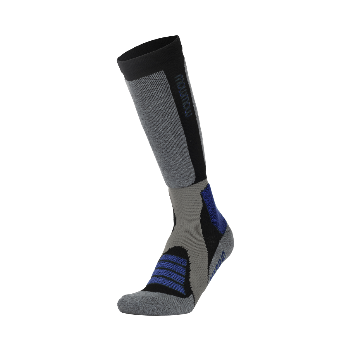 Woolf Snow Socks Merino - size 39-42 Dark grey/blue/light grey