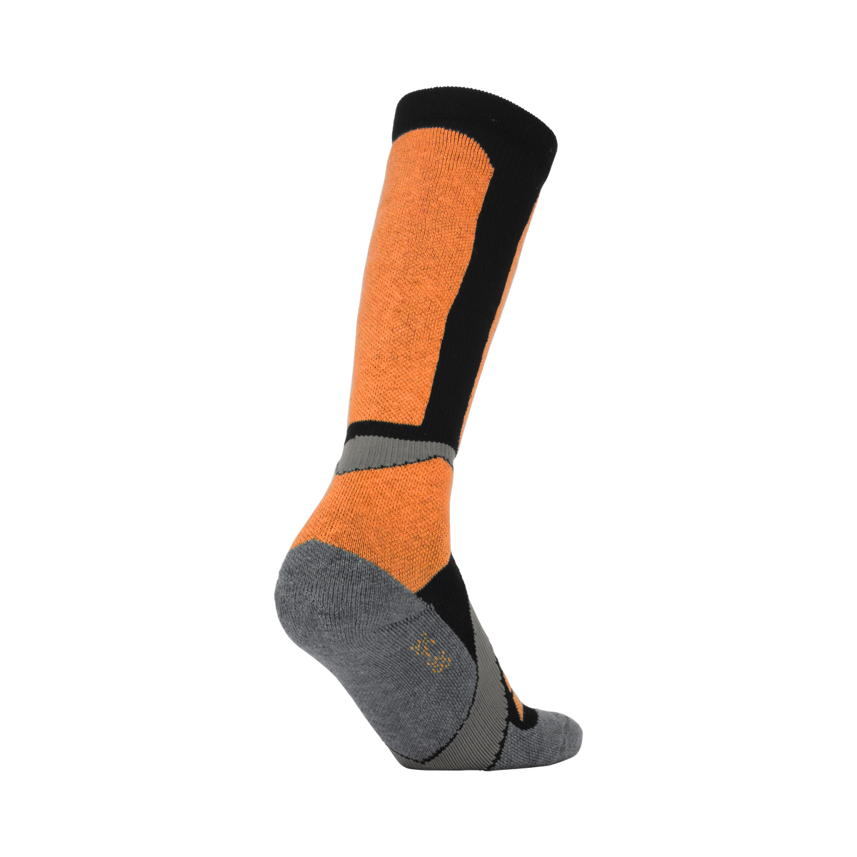 Woolf Snow Socks Merino - size 43-46 Orange/black/dark grey