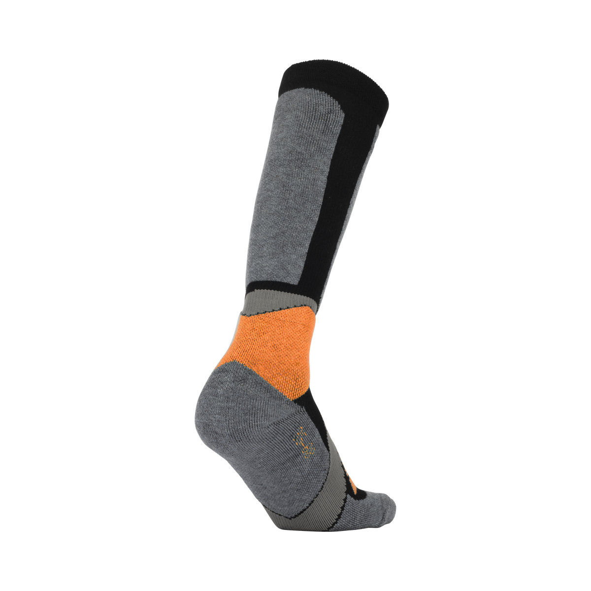 Woolf Snow Socks Merino - size 43-46 Dark grey/orange/light grey