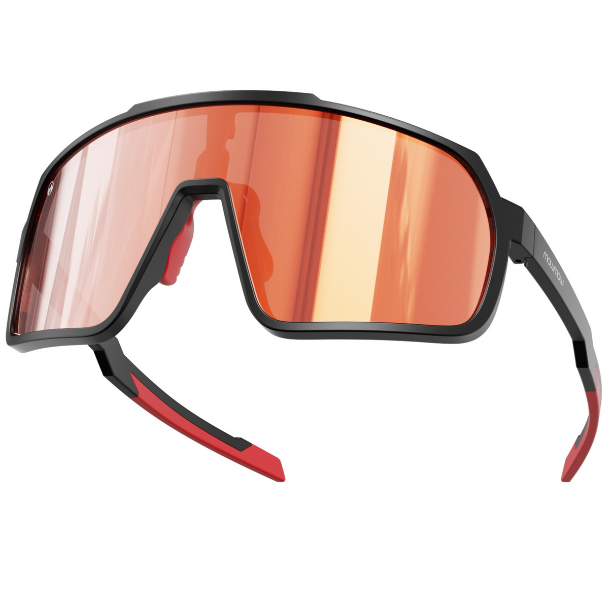 SuperHero-002 - Matte black | clear to full orange red Revo