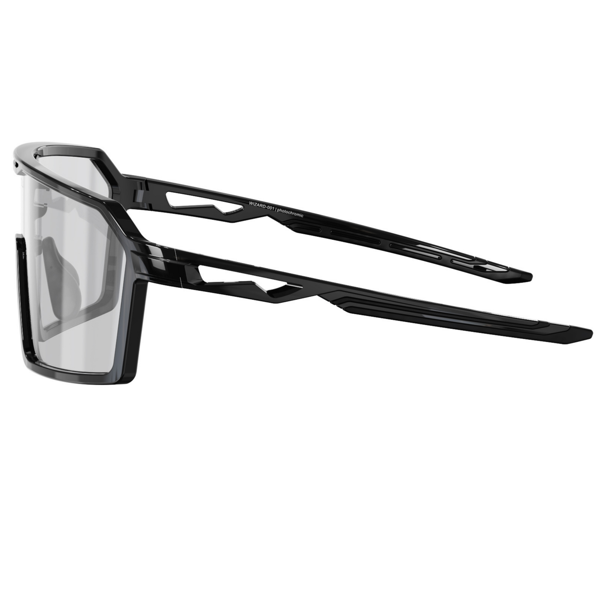 Wizard-001 - Shiny black | clear to dark grey