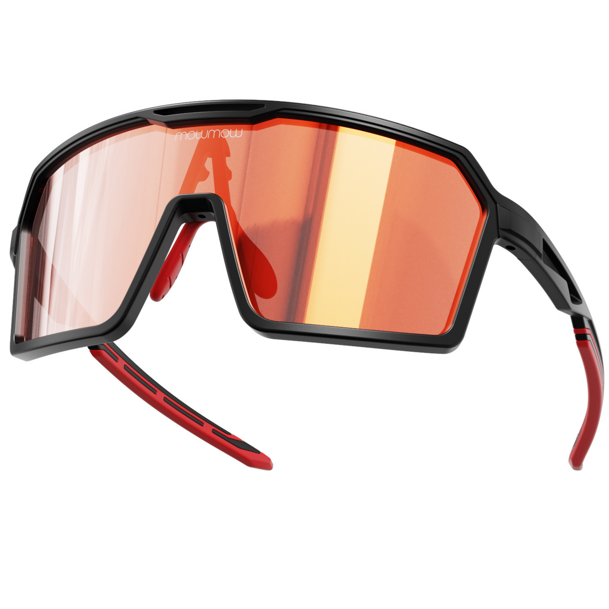 Wizard-002 - Matte black | clear to full orange red Revo