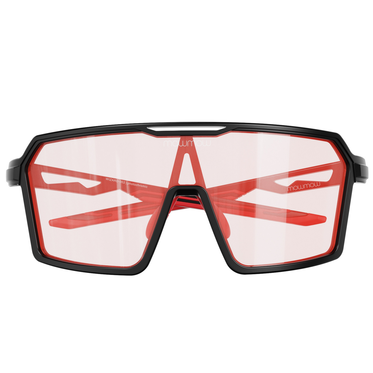 Wizard-002 - Matte black | clear to full orange red Revo