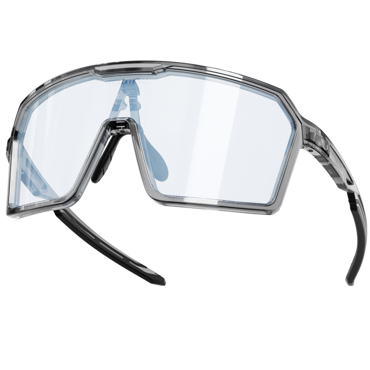 Wizard-004 - Shiny crystal grey | clear to full silver Revo