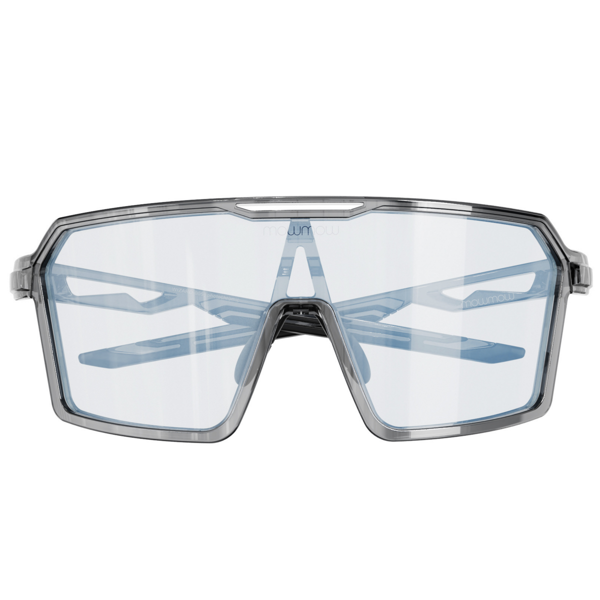 Wizard-004 - Shiny crystal grey | clear to full silver Revo