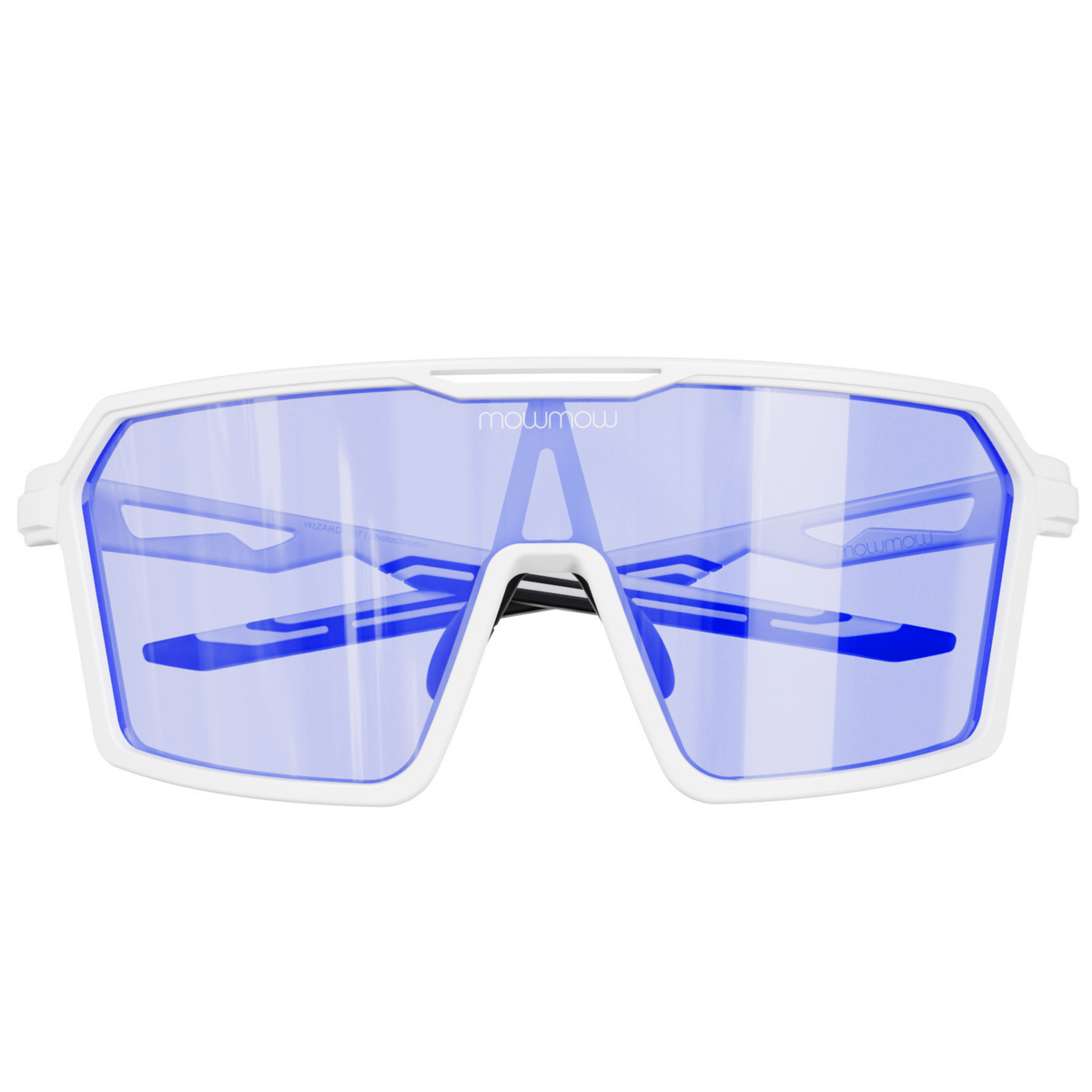 Wizard-007 - Matte white | clear to full dark blue Revo