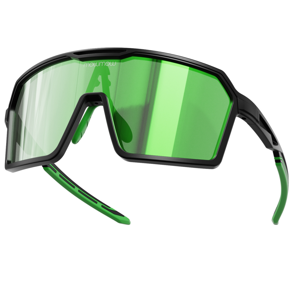 Wizard-008 - Matte black | clear to full green Revo