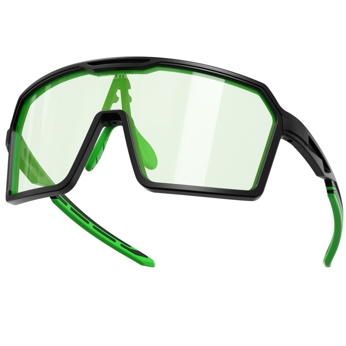 Wizard-008 - Matte black | clear to full green Revo